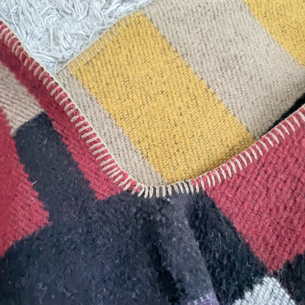 Burberry Prorsum Wool/Cashmere Mega Check Cape Poncho - Picture 4 of 10